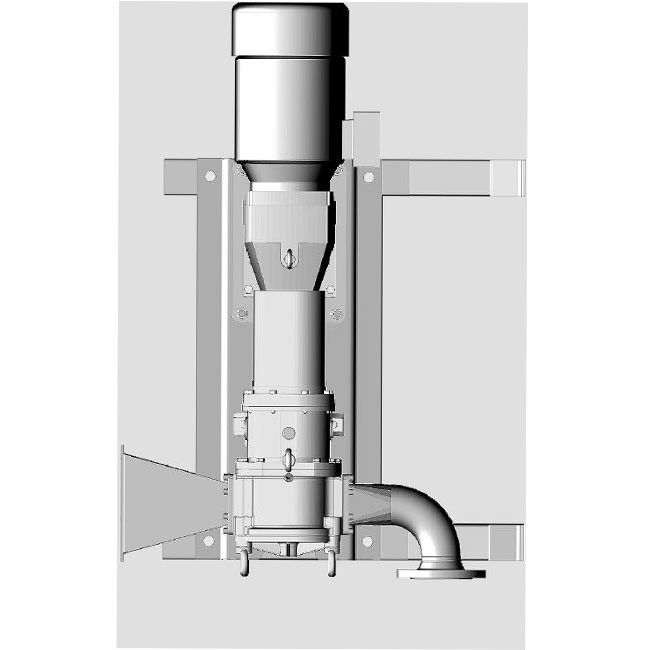 Stable NBR Rubber Lobe Submerged Slurry Pump , Pressure Resistant Sewage Lobe Pump